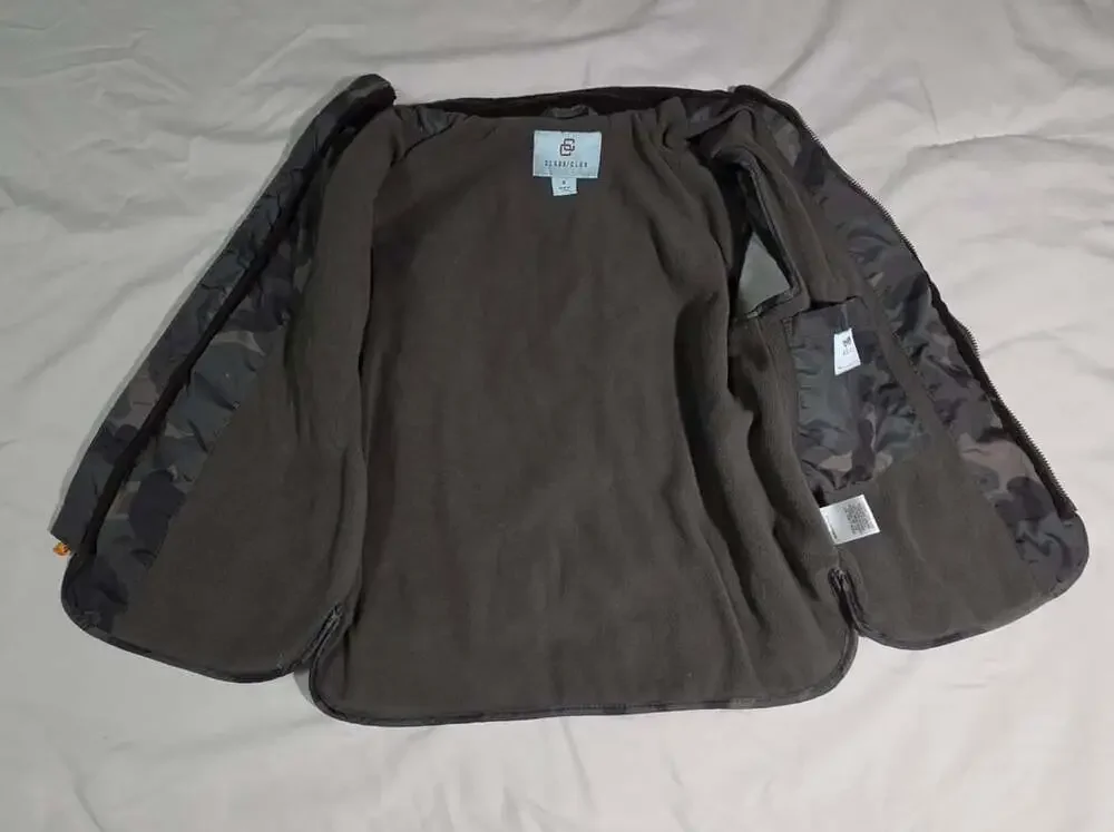 Boys Class Club Camo Fleece Lined Puffer Vest YS Size 8